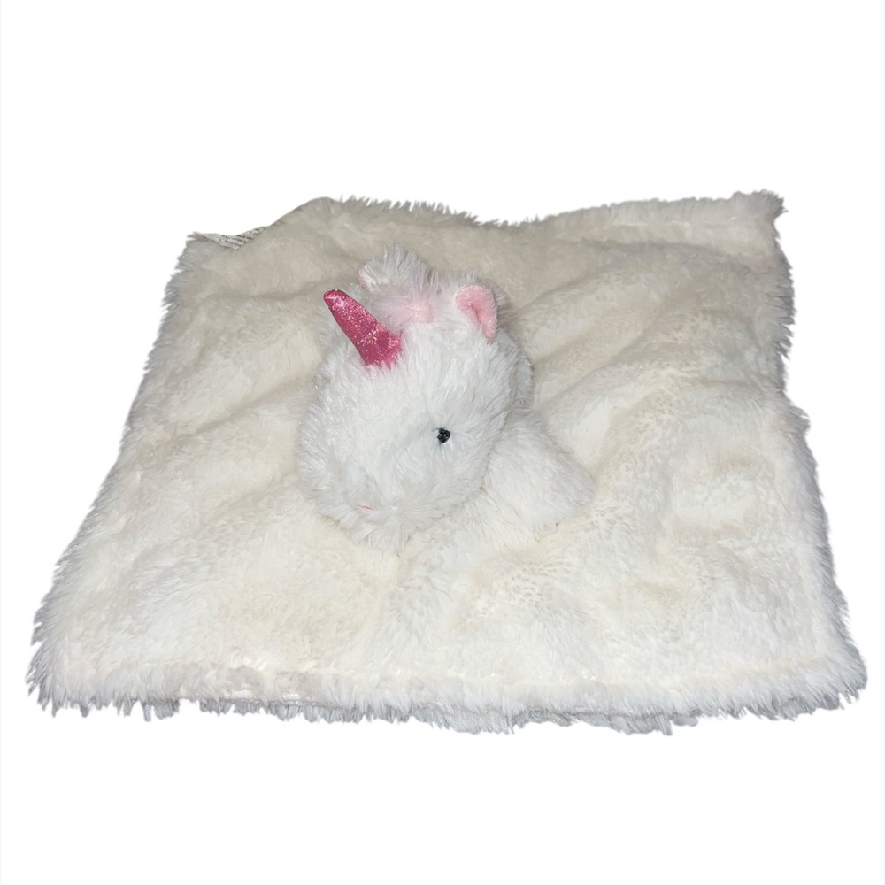 Manhattan Kids Unicorn White Pink Lovey Plush Security Blanket